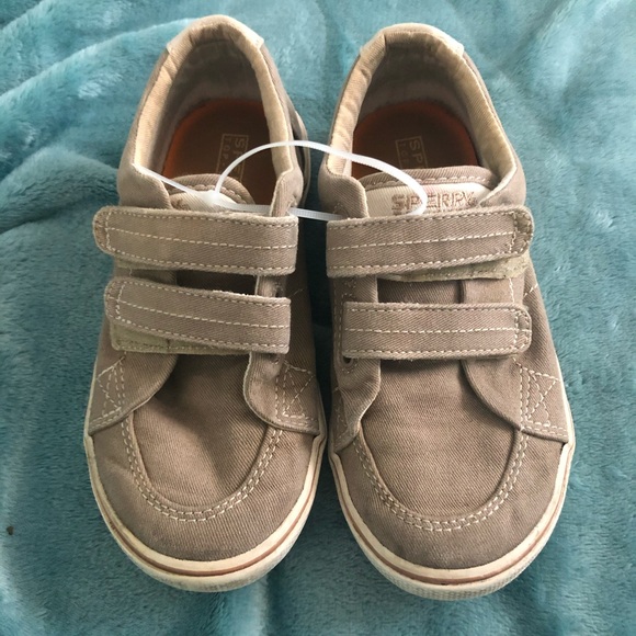 Sperry halyard khaki canvas shoes - Picture 1 of 2